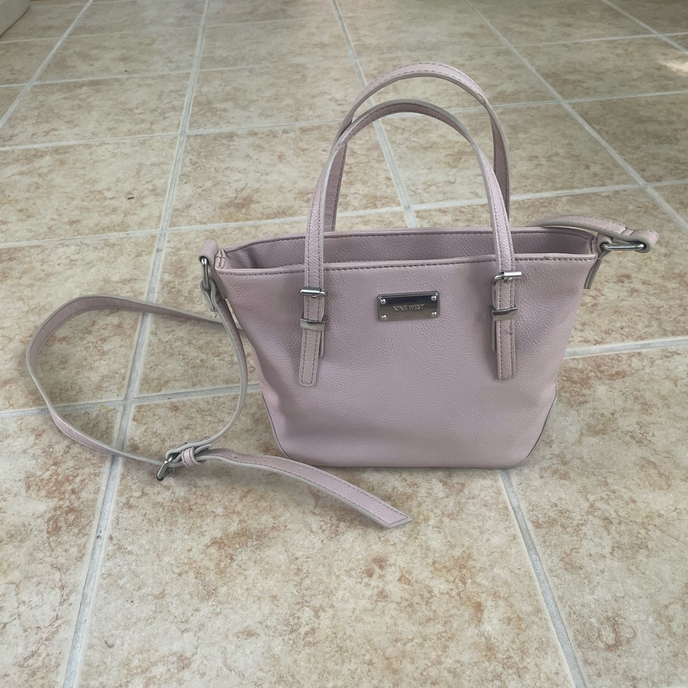 Nine West Nude/Slight Pink Crossbody Bag with Adjustable Strap